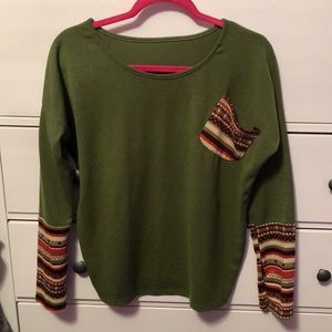 Long sleeve tribal shirt